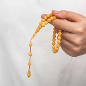 KENPAZAR Yuvarlak Sıkma Kehribar Tesbih - 5