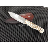 El İşçiliği Av Bıçağı Geyik Boynuzu 24cm - 1