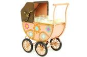 KENPAZAR Dekoratif Metal Bebek Arabası Biblo Vintage Hediyelik thumbnail 1