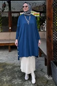 Sevda Triko Tunik İndigo - 1