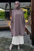 Sevda Triko Tunik Sütlü Kahve - 3