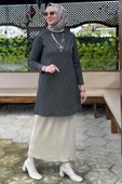 Damla Triko Tunik Haki - 5