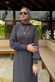 Yağmur Triko Elbise Antrasit thumbnail 1