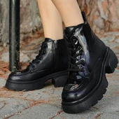 Frewe Siyah Rugan Bağcıklı Bot thumbnail 4