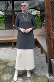 Damla Triko Tunik Haki - 4