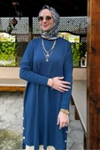 Sevda Triko Tunik İndigo - 5