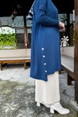 Sevda Triko Tunik İndigo - 6