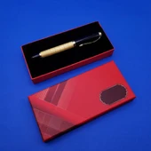 KENPAZAR Kutulu Hediyelik Metal Roller Kalem Dekoratif Hediyelik - 1