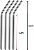 KENPAZAR Çelik Pipet Paslanmaz Çelik Metal Meşrubat Pipeti Ve Pipet Temizleme Fırçası Seti 5 Parça - 4