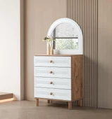 Bohem Çiğdem Çekmeceli Şifonyer Aynasız 80x42x90 - 1