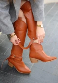 Milla Taba Cilt Tak Çıkar Topuklu Bot Ve Çizme thumbnail 4