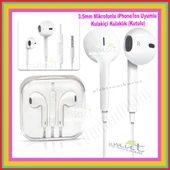 Turkcell T80 uyumlu uyumunda Kulaklık Mikrofonlu Kulak içi Stereo 3.5 mm Jaklı Kablolu Modeldir. thumbnail 1