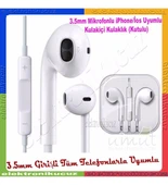 Turkcell T80 uyumlu uyumunda Kulaklık Mikrofonlu Kulak içi Stereo 3.5 mm Jaklı Kablolu Modeldir. thumbnail 4