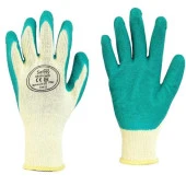Maxsafety LTX011 Lateks Camcı Eldiveni Sarı Yeşil - 1