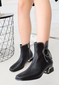 Melina Siyah Cilt Topuklu Bot thumbnail 2