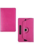 Casper Via S50 11" Dönerli Standlı Deri Tablet Kılıfı - Pembe - 2