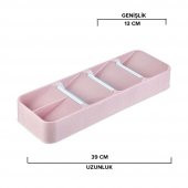 Hometarz Çekmece İçi Cepli Kaşıklık Düzenleyici Organizer Kaşıklık - 7