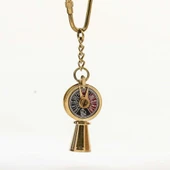 KENPAZAR Pirinç Makine Telgrafı Anahtarlık - 2