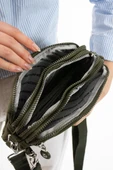 Klinkır Kumaş Mini Çapraz Askılı Kadın Çanta Yağmur Geçirmez El Askılı Çanta 20*10 Cm Mega Bag - 10