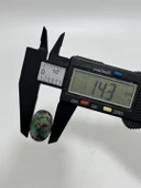 Okyanus Temalı Doğal Kabaşon Firuze Taşı 17,6 Karat - Turkuaz Taşı 3,54 Gram - 3