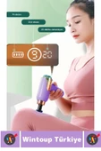 Ergonomik Kol Bacak Sırt Bel 4 Başlıklı 9 Vites Ayarlı Yüksek Titreşim Spor Fitness Kas Masaj Aleti - 2