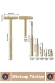 Premium Kompakt Hafif Pratik Tamirat Ev Banyo Bahçe 5 in 1 Çok Amaçlı Çekiç Tornavida Tamir Seti - 4
