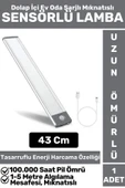 Premium Ev Oda Dolap İçi Çocuk Odası Gece Lambası Şarjlı Mıknatıslı Sensörlü LAMBA 43 Cm - 1