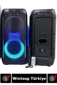 Çift Hoparlör DJ Bass AUX USB SF Kart Giriş Radyo Destek Karaoke Mikrofon Bluetooth Hoparlör - 2