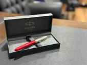 Parker 51 Premium Kırmızı GT Altın Tasarımlı Dolma Kalem - 1