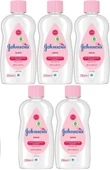 Johnsons Baby Bebek Yağı 200ML Nemlendirici (Pembe) (5 Li Set) - 1
