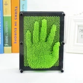 BÜYÜK BOY YEŞİL PİN ART GREEN 3-DİMENSİONAL PİN SCULPTURE VIP YEŞİL PİNART 3D ÇİVİ SANATI 21X16 CM thumbnail 2