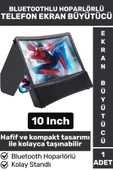 Premium Kompakt Bluetoothlu Hoparlörlü Ekran Büyütücü Cep Telefonu Stand Ekran Büyütücü 10 Inch - 1