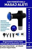 Ergonomik Kol Bacak Sırt Bel 6 Başlıklı Sıcak Soğuk Mod Yüksek Titreşim Spor Fitness Kas Masaj Aleti - 1