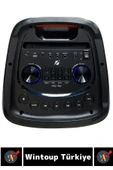 Çift Hoparlör DJ Bass AUX USB SF Kart Giriş Radyo Destek Karaoke Mikrofon Bluetooth Hoparlör - 3