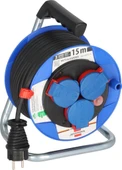Brennenstuhl Garant Serisi H05RR-F 3G1,5 IP44 Lisanslı 3 Soketli 15 Metre Uzunluğa Sahip Makaralı Kablo - 1