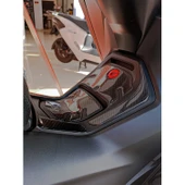 Honda Forza250 2024 ile Uyumlu Kaydırmaz 6D Karbon 7 Parça Tank Pad Seti GC20 thumbnail 4