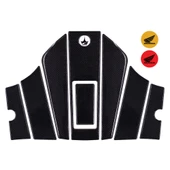 Honda Activa 125 2023 ile Uyumlu Kaydırmaz 6D Karbon 9 Parça Tank Pad Seti GC24 thumbnail 1
