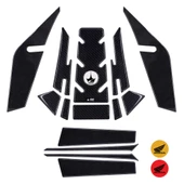 Honda X-ADV 2024 ile Uyumlu Kaydırmaz 6D Karbon 15 Parça Tank Pad Seti GC23 thumbnail 1