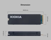 2TB KIOXIA EXCERIA HEATSINK GEN 4X4 NVMe 5000/3900MB/s LSC11K2T04G8 thumbnail 3