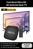 4K Ultra HD Yeni Nesil Android Akıllı TV Box Telefon Ekran Yansıtma özellkli Smart Tv Medya Oynatıcı - 1