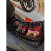 Honda Forza250 2024 ile Uyumlu Kaydırmaz 6D Karbon 7 Parça Tank Pad Seti GC20 thumbnail 3