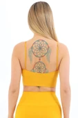 Özel Üretim Göğüs Toparlayıcı Sarkma Önleyen Spor Günlük İnce İp Askılı Pedli Fitilli Crop Büstiyer - 4