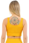 Özel Üretim Göğüs Toparlayıcı Sarkma Önleyen Spor Günlük Kalın Askılı Pedli Fitilli Crop Büstiyer - 2