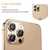 iPhone 14 Pro / iPhone 14 Pro Max Raze Metal Kamera Lens Koruyucu - 10