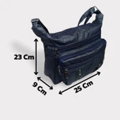 Bayan Çapraz Omuz Çantası Lacivert Gvn-0089 - 6