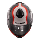 LS2 STROBE 2 MONZA SİYAH-BEYAZ-KIRMIZI KASK - 3