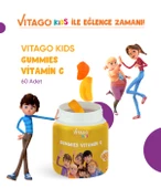 Vitago Kids Gummies C Vitamini İçeren 60 Adet Çiğnenebilir Gummy Jel - 5
