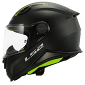 LS2 KID MAT SİYAH ÇOCUK KASK - 1