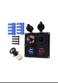 Switch Panel 4'Lü Marin Usb Voltmetre + S.Çakmaklık + Çakmaklık - 1