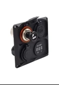 Switch Panel 4'Lü Marin Usb Voltmetre + S.Çakmaklık + Çakmaklık - 4